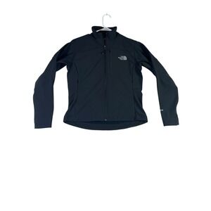 The North Face Apex Bionic Softshell Jacket Womens Small Black Logo Fleece Lined